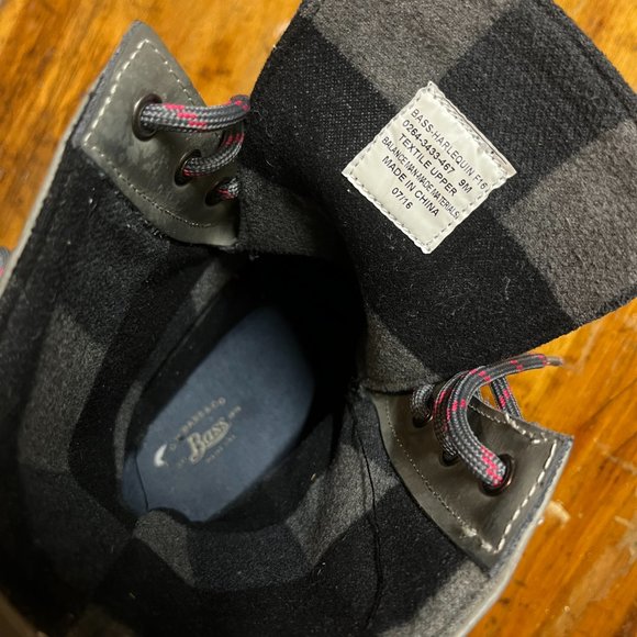 Duck / Muck Winter Boots Harlequin 9 grey pink navy plaid - Like new unworn! - Picture 8 of 12